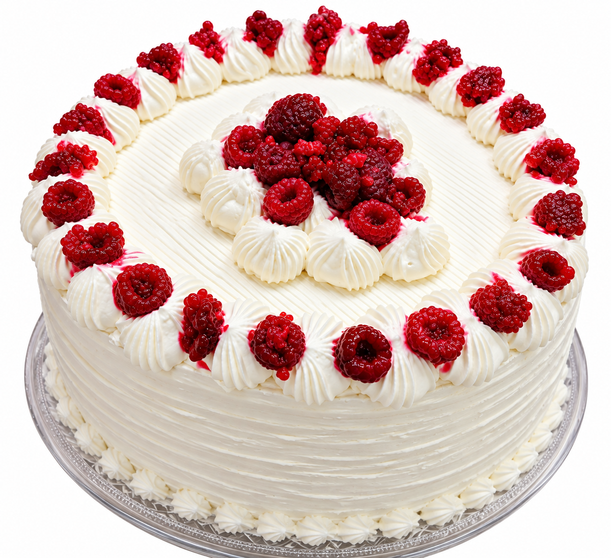 Torta helada de merengue y frambuesa para 15 personas