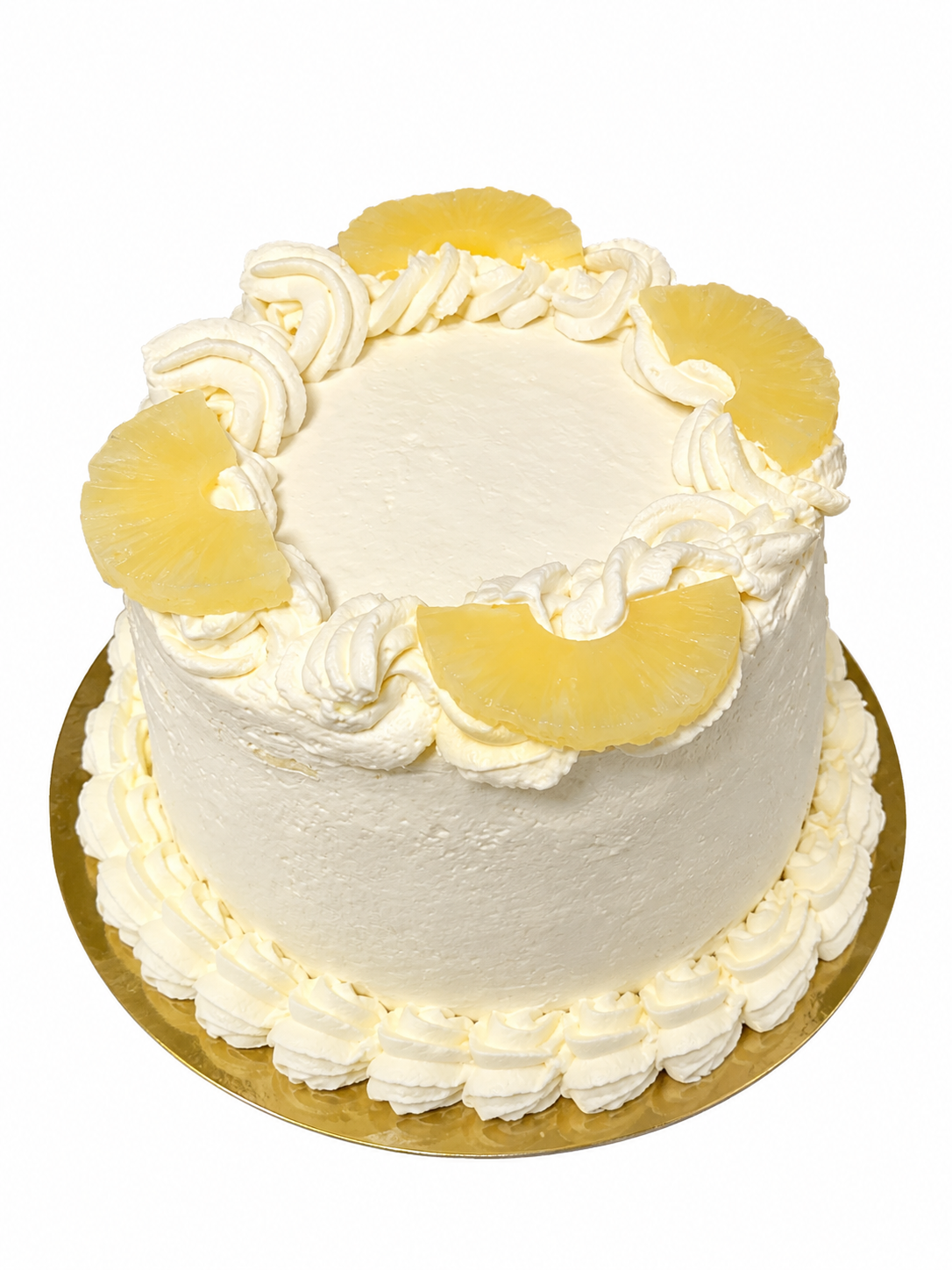 Torta de piña, crema y manjar para 15 personas